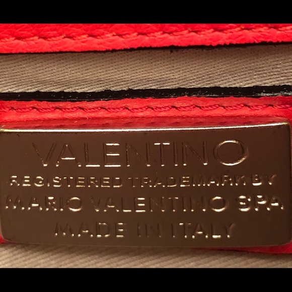 NWT! VALENTINO Lena Red Leather Clutch Crossbody - Picture 8 of 8